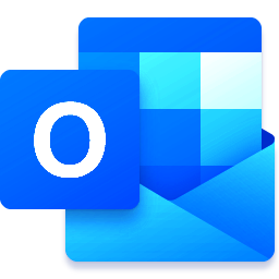 Blue Microsoft Outlook